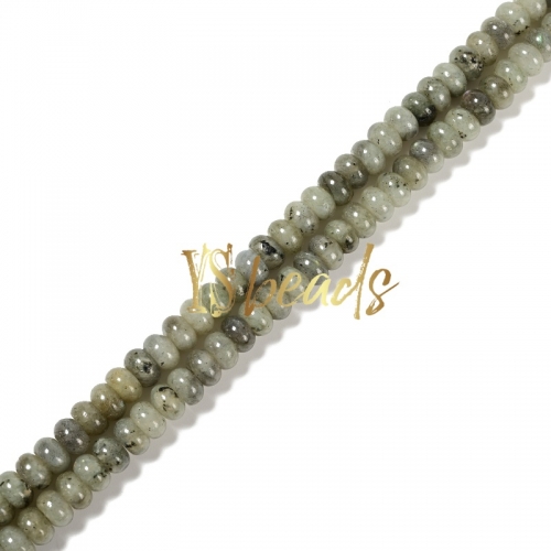 Labradoite Plain Rondelle Beads, Approx 6x10mm