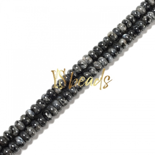 Larvikite Plain Rondelle Beads, Approx 6x10mm