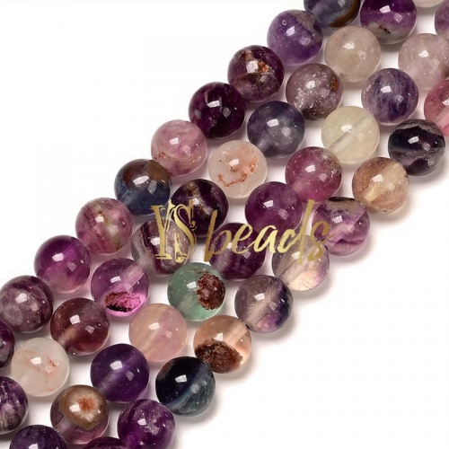Fluorite Plain Rounds, Approx 6-10mm