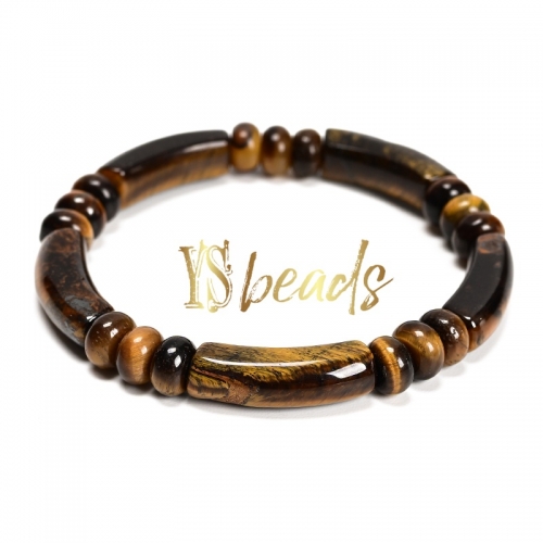 Tiger Eye Adjustable Bangle, Approx 7x25mm