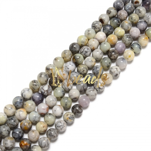 Moss Opal Plain Rounds, Approx 6-10mm