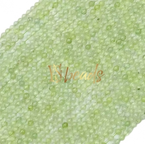 Prehnite Plain Round Beads. Approx 2-4mm
