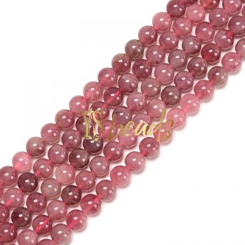 Purple Madagascar Rose Quartz Round Beads. Approx 6-10mm
