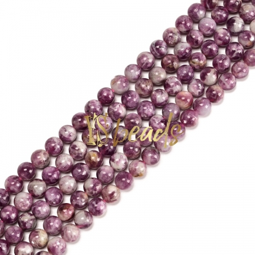 Purple Mica (Muscovite) Round Beads. Approx 6-10mm
