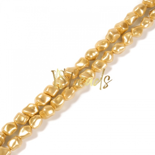 Golden Shell Nuggets. Approx 9x13mm