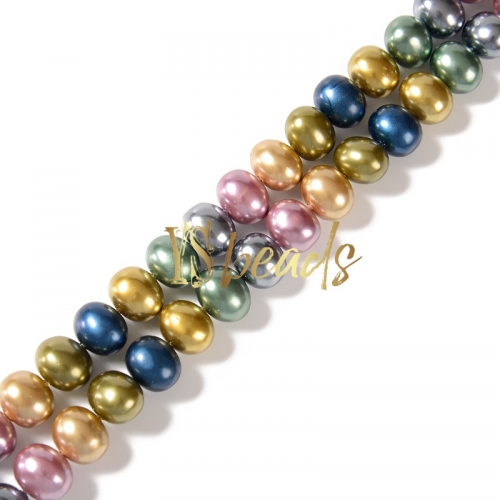 Mixed Color Shell Potato Beads. Approx 13x16mm