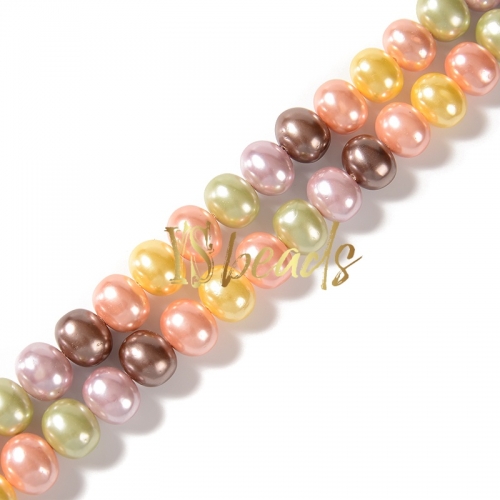Mixed Color Shell Potato Beads. Approx 13x16mm