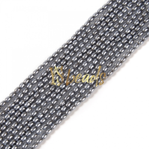 Grey Color Shell Rice Beads. Approx 2x3mm