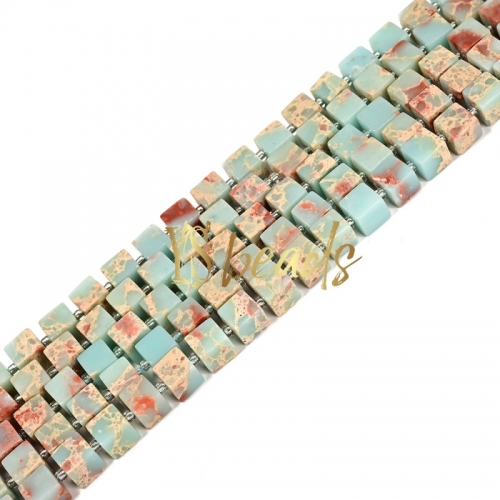 Agalmatolite Cube Beads. Approx 8mm