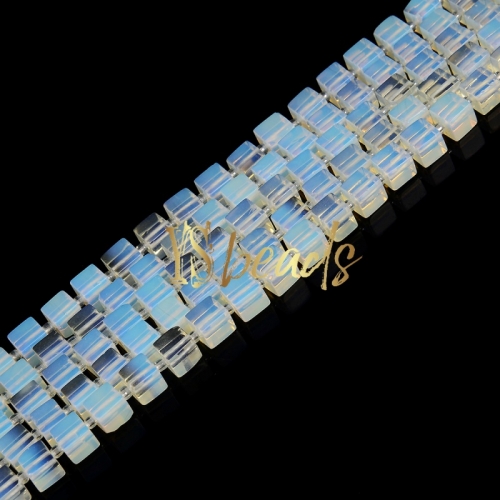 Opalite Cube Beads. Approx 8mm