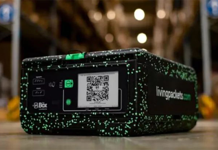 E-Paper-Display-unterstütztes grünes Upgrade von recycelbaren Logistikverpackungen