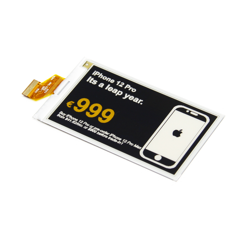 DKE 3.7 inch Black/White/Yellow ePaper Display
