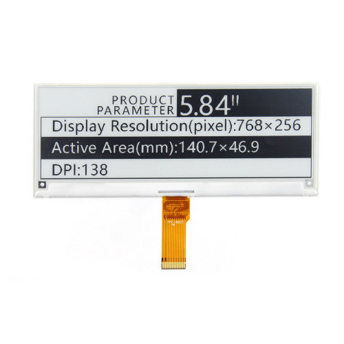 DKE 5.84 Inch Black/White ePaper Display