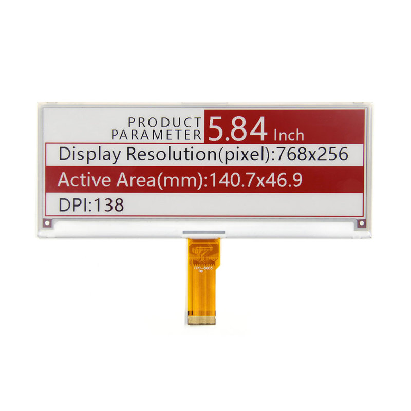 DKE 5.84 Inch Black/White/Red e-Paper Display