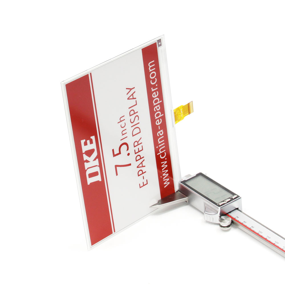 DKE 7.5 Inch Black/White/Red HD e Paper Display