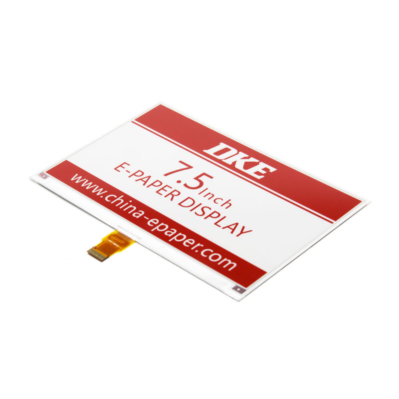 DKE 7.5 Inch Black/White/Red HD e Paper Display