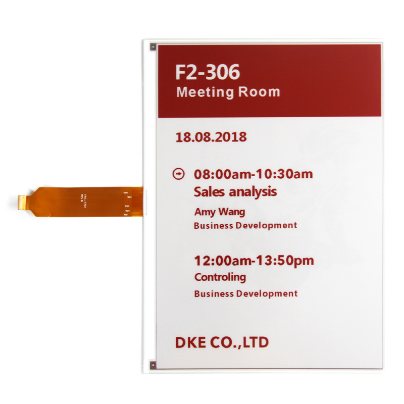 DKE 13.3 inch Black/White/Red ePaper Display