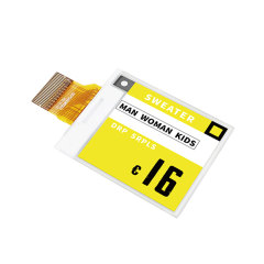 DKE 1.54 Inch Black/White/Yellow E-Paper Display