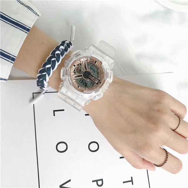 MW00457 ကျား/မ မရွေးဝတ်လို့ရမယ့် Transparent Watch လေး