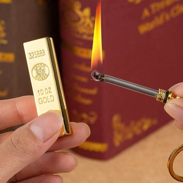 Gold Lighter keychain  M3297