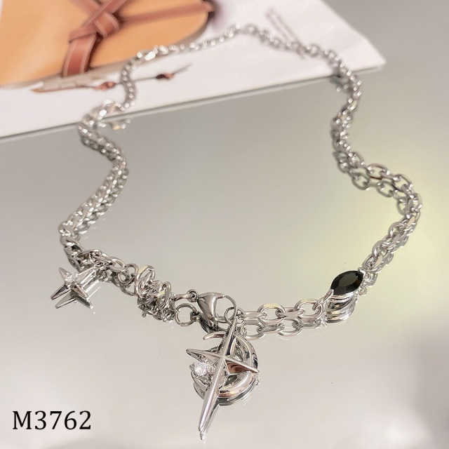 MJ03762 အမျိုးသားတွေကြားရေပန်းစားနေတဲ့ Men's Trendy Necklace