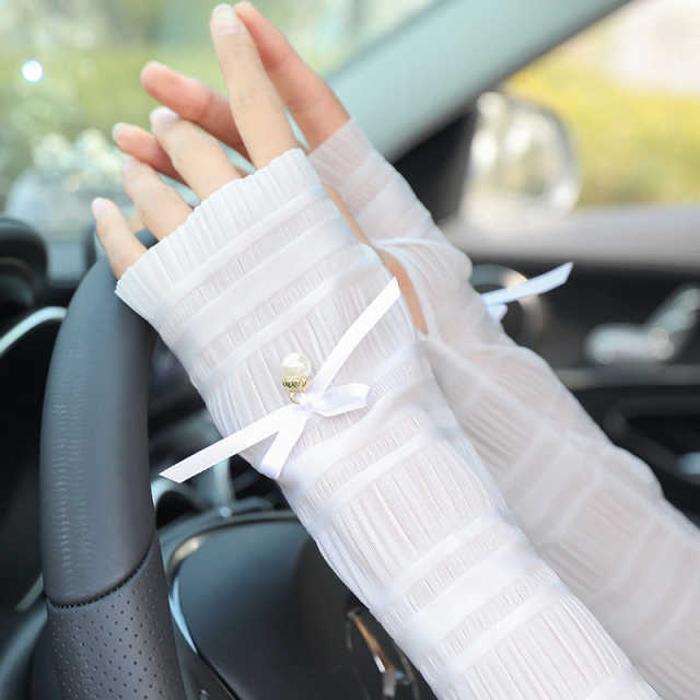 Summer Fashion Lady Sun Protection Sleeves Gloves M3334