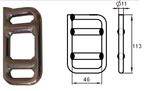 one way lashing buckle China manufacturer