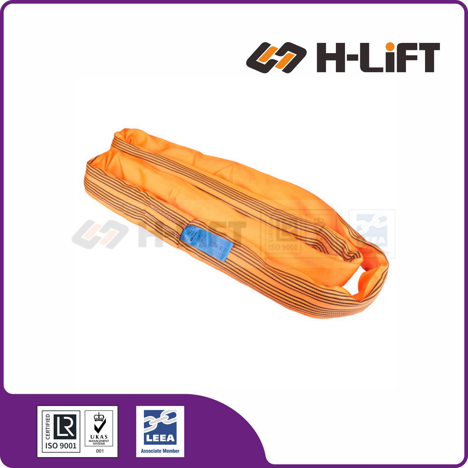 10T polyester roundsling en1492-2 H-Lift China
