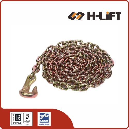 Tie Down Chain with Bent Hook, Cargo Tie Down Chain with Bent Hook