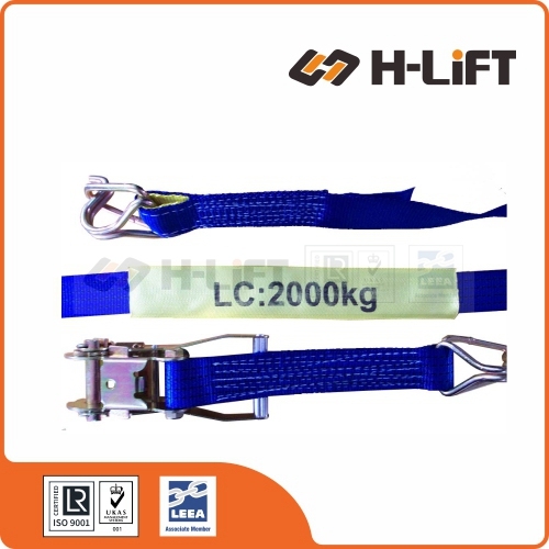 50mm LC 2000kg Ratchet Tie-down Strap with Hook & Keeper AS/NZS 4380