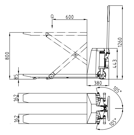 High Lift Pallet Truck