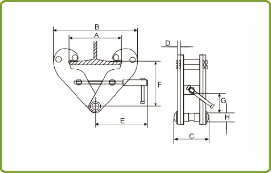 Beam Clamp, Girder Clamp, BC type