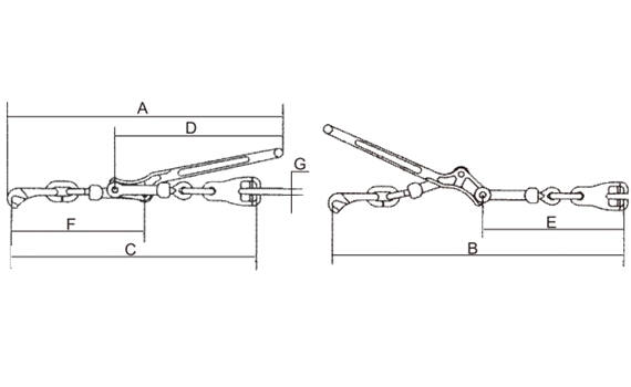 Lever type Load Binder with Claw Hook