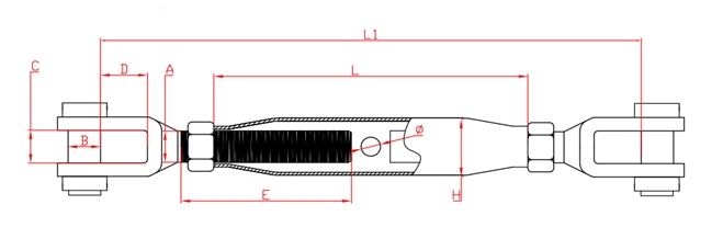 Closed Body Rigging Screw