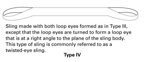 webbing sling with tye iv eye