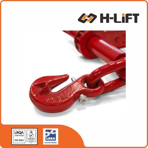 G80 Ratchet Load Binder with Shortening Grab Hooks and Locking Pins ELBH type