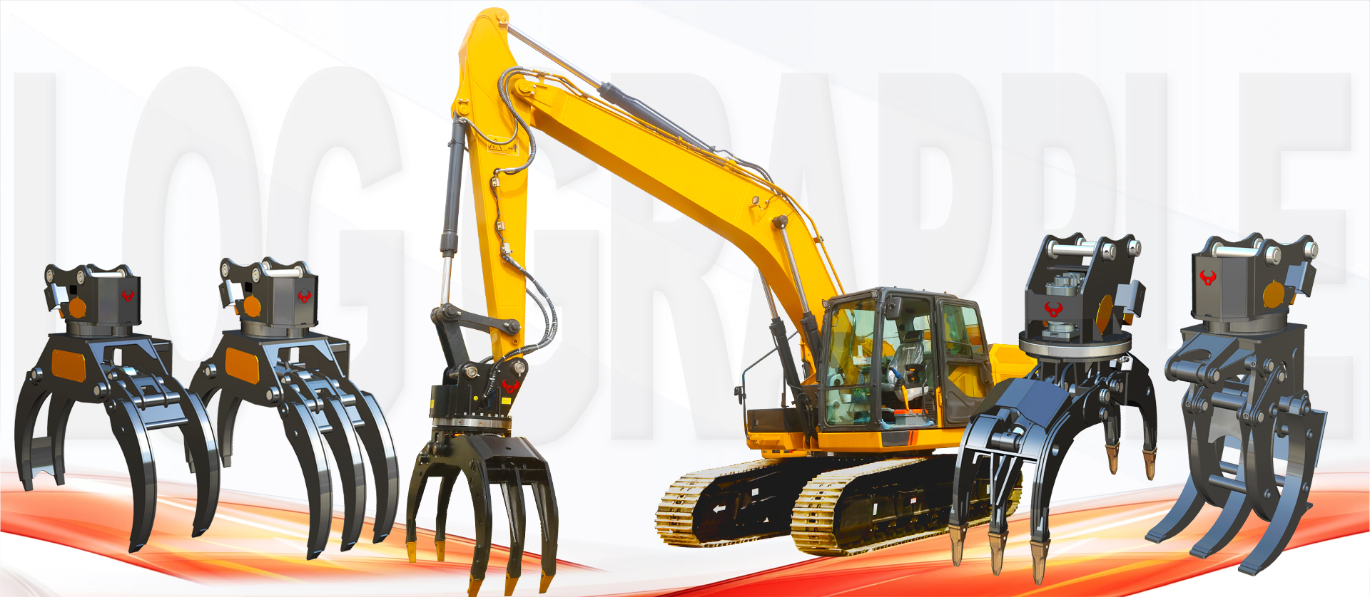 双吉好运-抓木器是挖掘机工作装置的一种属具