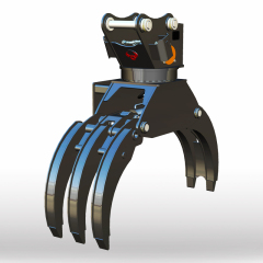 Log Grapple with four teeth-90B5