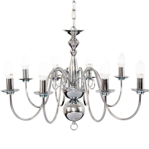 Modern golden iron 8 light Marie Chandelier lamp