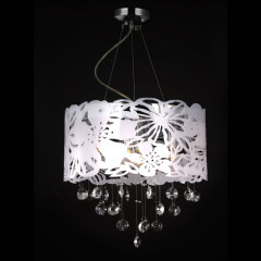 hot selling acrylic crystal chandelier pendant lamp white shades-NS-120133