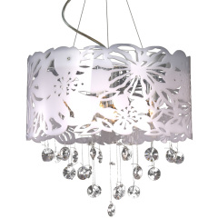 hot selling acrylic crystal chandelier pendant lamp white shades-NS-120133