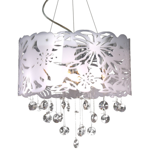 hot selling acrylic crystal chandelier pendant lamp white shades-NS-120133