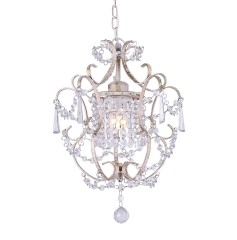 1L mini antique white Crystal Marie Chandelier pendant lamp_NS-120281