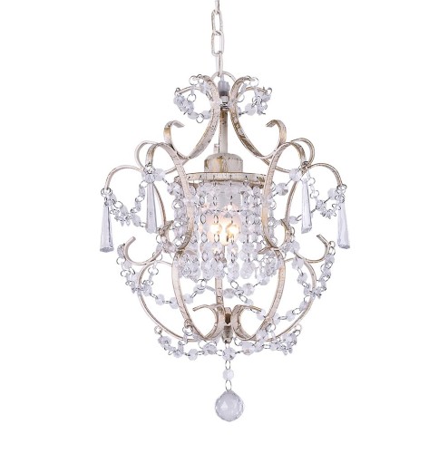 1L mini antique white Crystal Marie Chandelier pendant lamp_NS-120281
