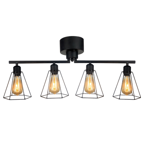 Industrial style rust colored Wrought Iron farmhouse Chandelier modern pendant lights dining room