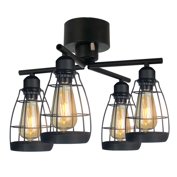 Metal Industrial Style LED Ceiling Iron Glass Farmhouse Chandelier Lighting For Dining Room Kitchen Modern Offices pendant light