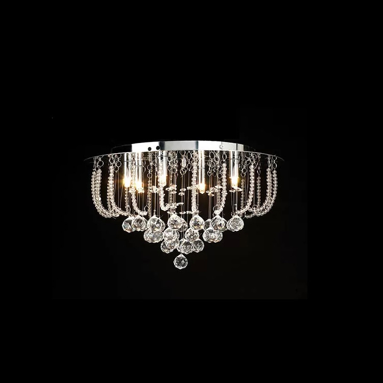 Modern LED glass decorative Crystal Flush Ceiling lights lighting