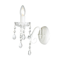 European style headboards LED E14 iron wall sconce lamp crystal lighting lights