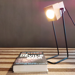 Modern Wooden Farmhouse Table Lamps Bedroom Nightstand Lamp Rustic Living Room Reading Industrial Desk Lamps