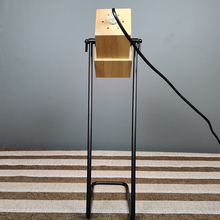 Modern Wooden Farmhouse Table Lamps Bedroom Nightstand Lamp Rustic Living Room Reading Industrial Desk Lamps